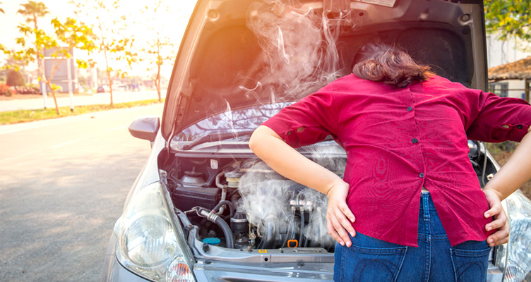 Car overheating with steam in summer traffic near Plainfield IL handled by Doc Motor Works